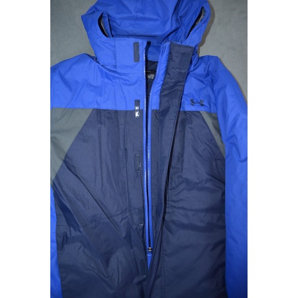 Under Armour Jacket Boys XL Blue Westward 3-in-1 ColdGear Skiing Coat - Picture 8 of 16